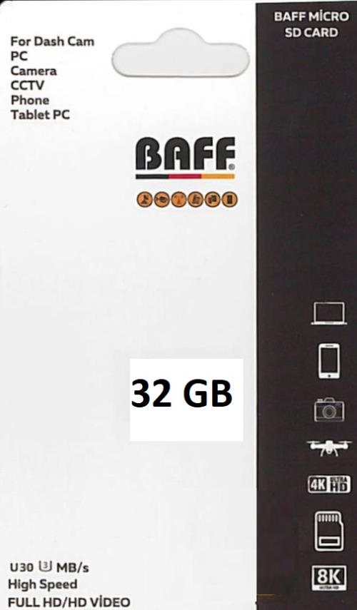 BAFF 32GB MicroSDHC Card Hafıza Kartı 4262396090232